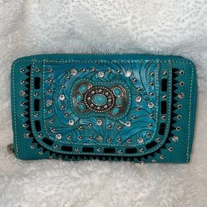 Studded American Bling Wallet.